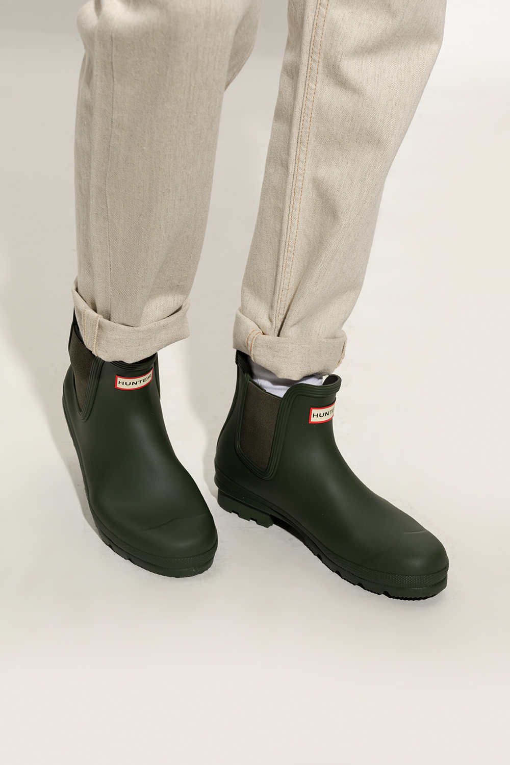 Green Original Chelsea rain boots Hunter Smart ballet shoes SchaferandweinerShops Burundi